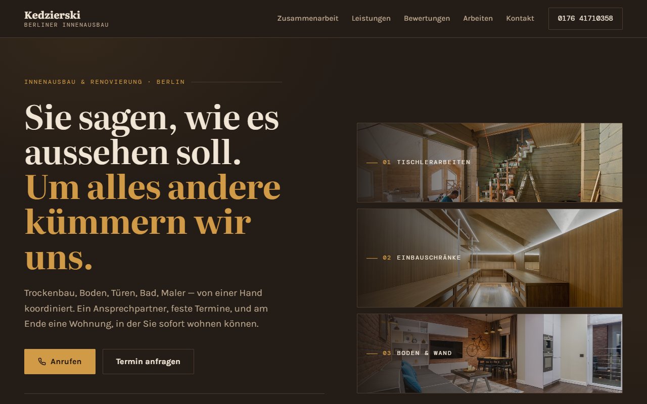 Kedzierski interior fit-out concept design