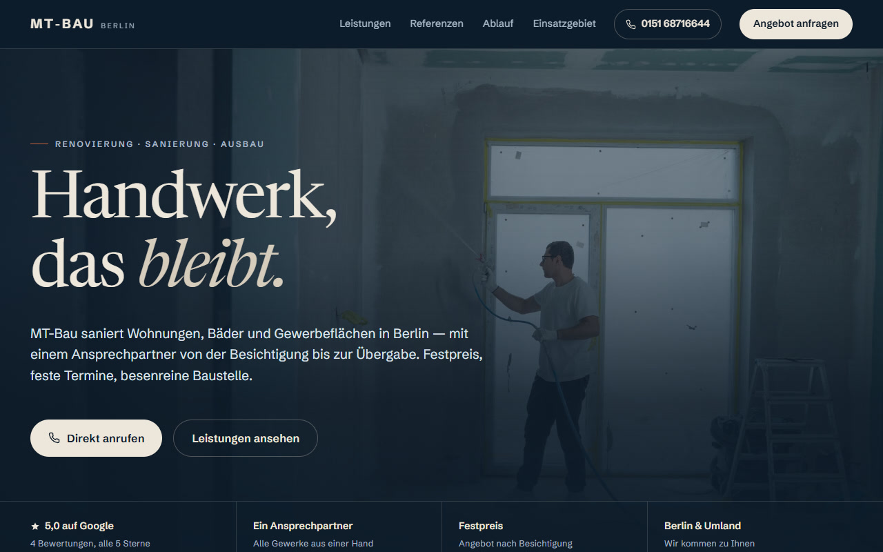 MT-Bau renovation and interior fit-out concept design